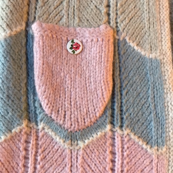 LoveShackFancy Pastel Chunky Knit Long Cardigan - Picture 8 of 14